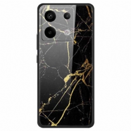 Κάλυμμα Poco X6 5g Gold Grain Tempered Glass