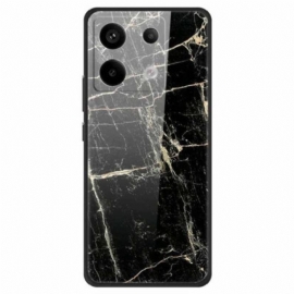 Κάλυμμα Poco X6 5g Platinum Black Grain Tempered Glass