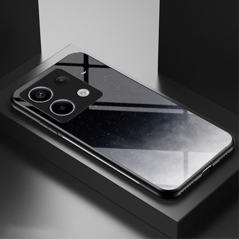 Κάλυμμα Poco X6 5g Starry Moon Tempered Glass Σιλικόνης