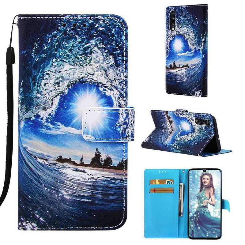 Κάλυμμα Samsung Galaxy A70 με κορδονι Daydreams Lanyard Landscape