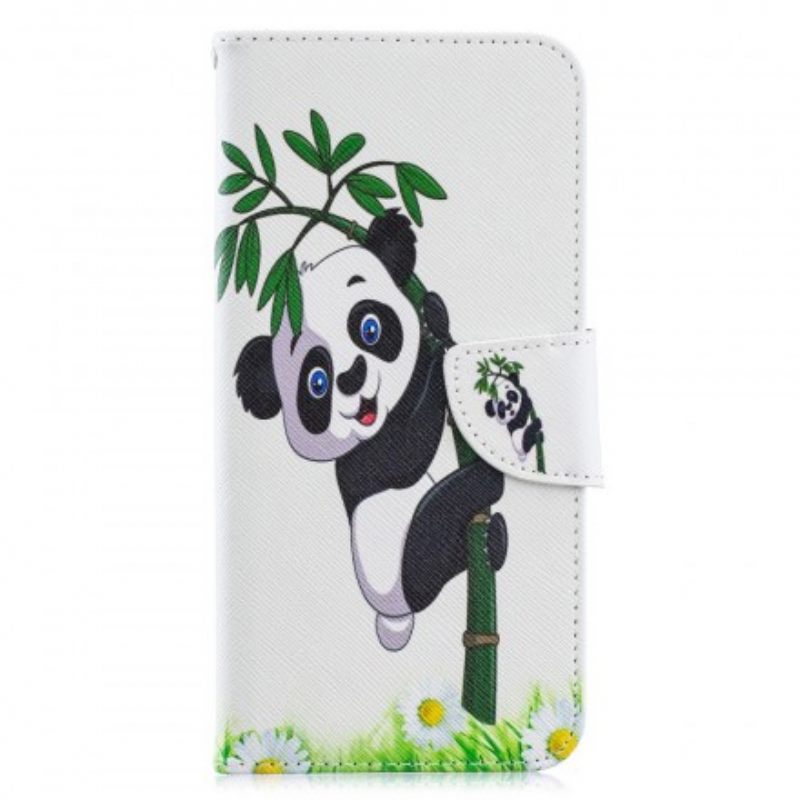 Κάλυμμα Samsung Galaxy A70 Panda On Bamboo