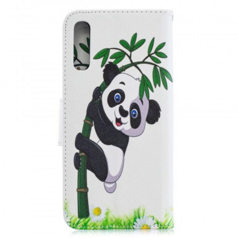 Κάλυμμα Samsung Galaxy A70 Panda On Bamboo