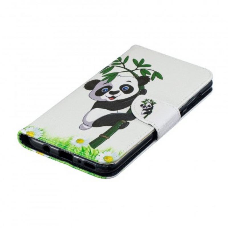 Κάλυμμα Samsung Galaxy A70 Panda On Bamboo