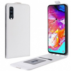 Κάλυμμα Samsung Galaxy A70 Θήκη Flip Πτυσσόμενο Δερμάτινο Εφέ