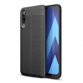 Θήκη Samsung Galaxy A70 Δερμάτινο Εφέ Litchi Double Line