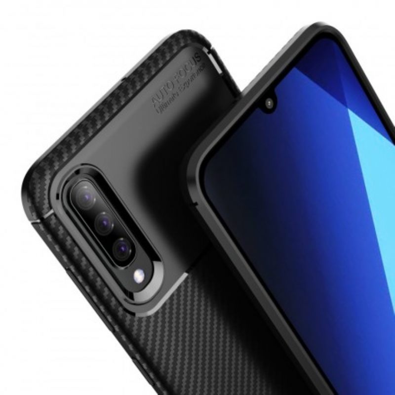 Θήκη Samsung Galaxy A70 Εύκαμπτη Υφή Ινών Άνθρακα