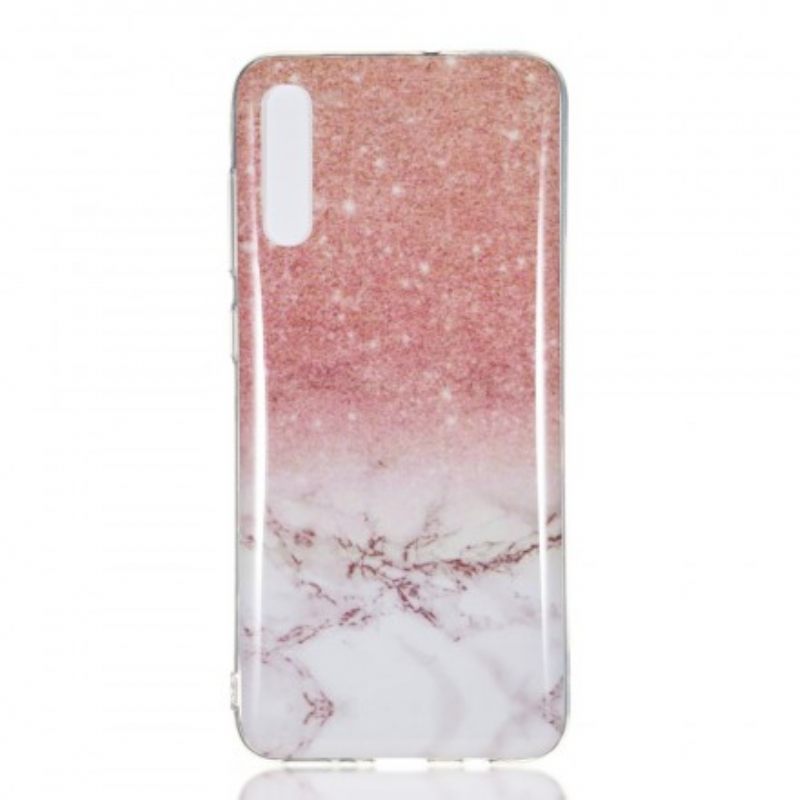 Θήκη Samsung Galaxy A70 Μάρμαρο Glitter