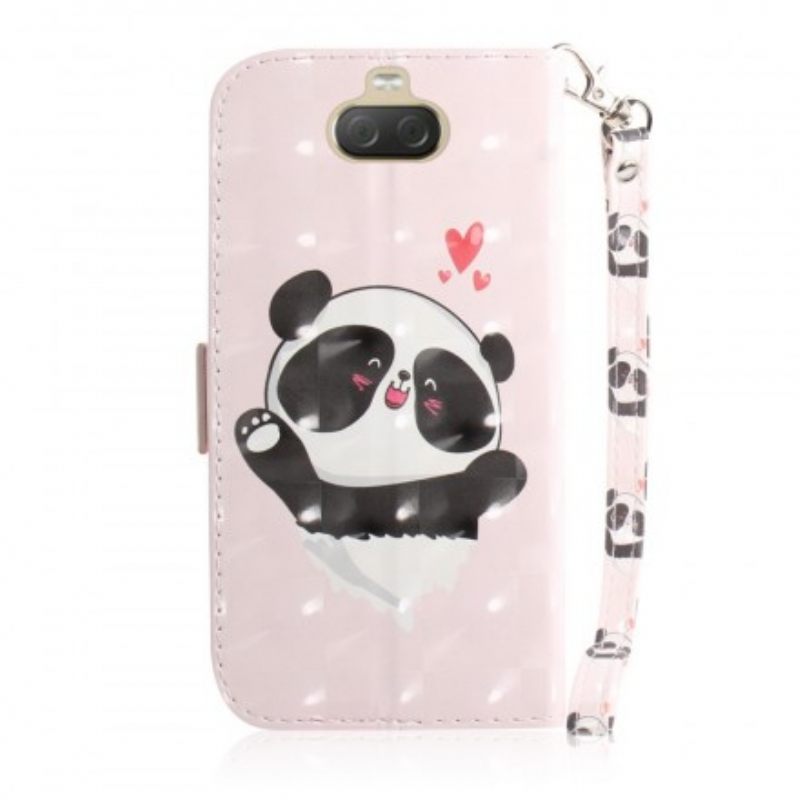 Κάλυμμα Sony Xperia 10 Plus με κορδονι Panda Love Strap