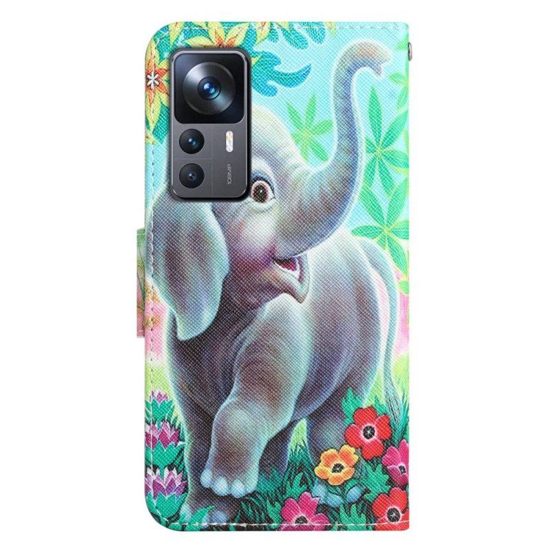 Κάλυμμα Xiaomi 12T / 12T Pro με κορδονι Don't Touch Me Elephant With Strap