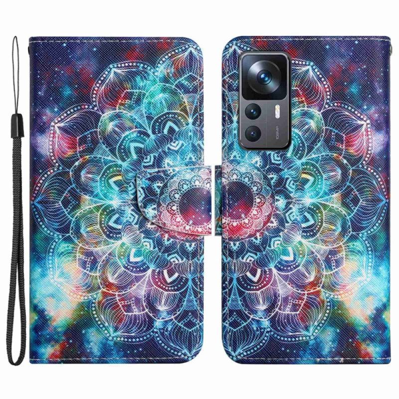 Κάλυμμα Xiaomi 12T / 12T Pro με κορδονι Flashy Strappy Mandala