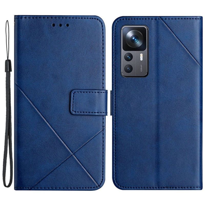 Κάλυμμα Xiaomi 12T / 12T Pro X Design Geo Leather Style