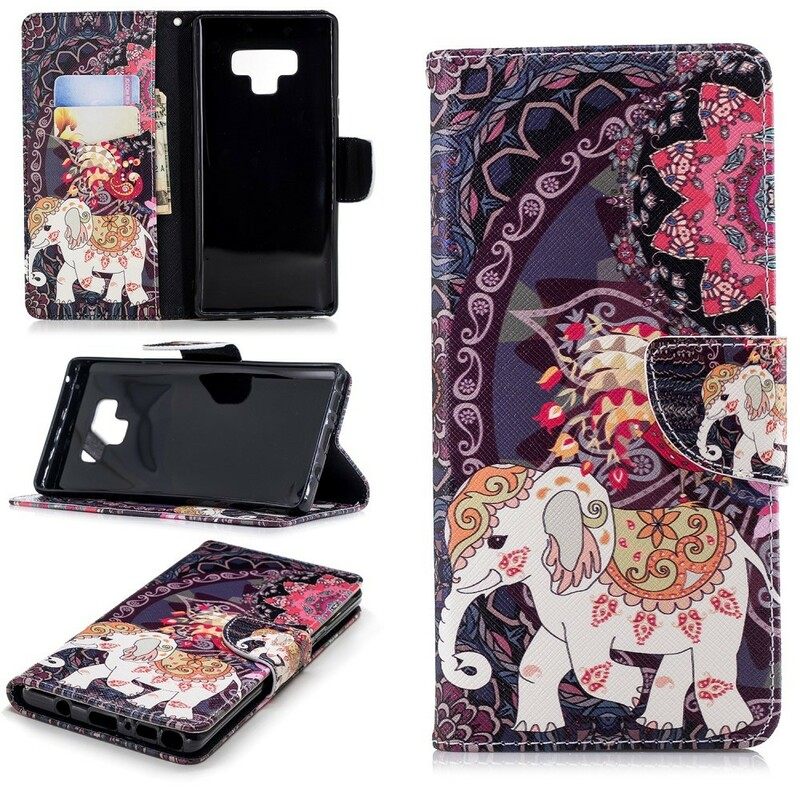 Κάλυμμα Samsung Galaxy Note 9 Mandala Ethnic Elephants