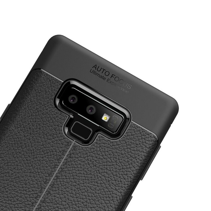 Θήκη Samsung Galaxy Note 9 Δερμάτινο Εφέ Litchi Διπλής Γραμμής