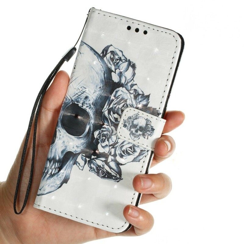 Κάλυμμα Samsung Galaxy S9 Flowery Skull 3d