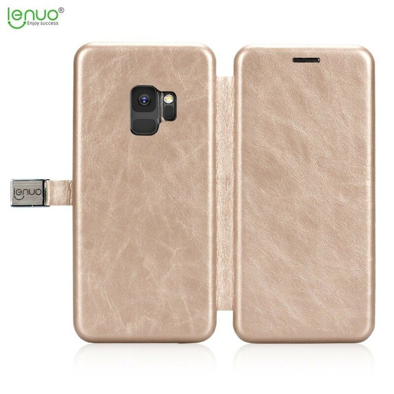 Θήκη Flip Samsung Galaxy S9 Lenuo Faux Leather Vintage