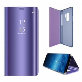 θηκη κινητου Samsung Galaxy S9 Καθρέφτης Και Δερμάτινο Εφέ