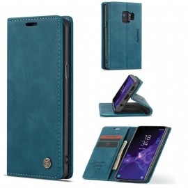 θηκη κινητου Samsung Galaxy S9 Θήκη Flip Caseme Faux Leather