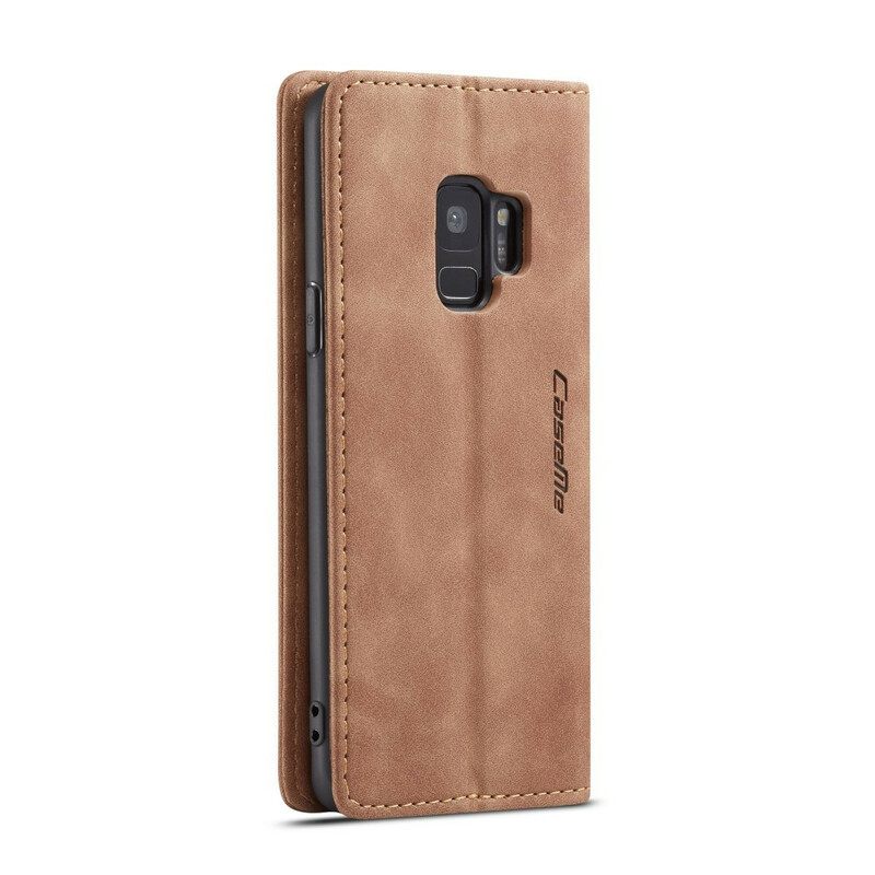 θηκη κινητου Samsung Galaxy S9 Θήκη Flip Caseme Faux Leather