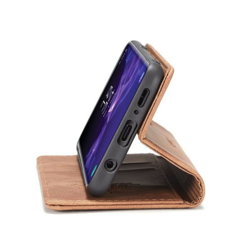 θηκη κινητου Samsung Galaxy S9 Θήκη Flip Caseme Faux Leather