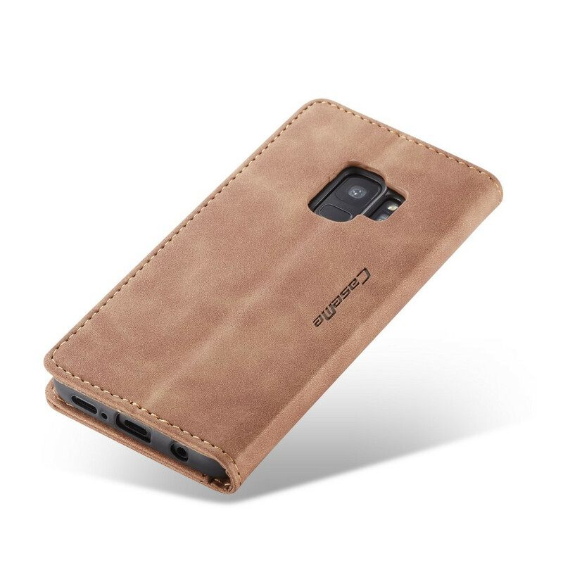 θηκη κινητου Samsung Galaxy S9 Θήκη Flip Caseme Faux Leather