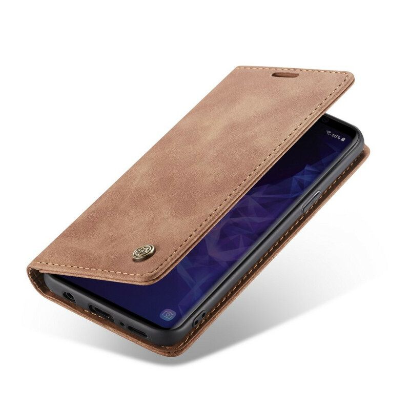 θηκη κινητου Samsung Galaxy S9 Θήκη Flip Caseme Faux Leather