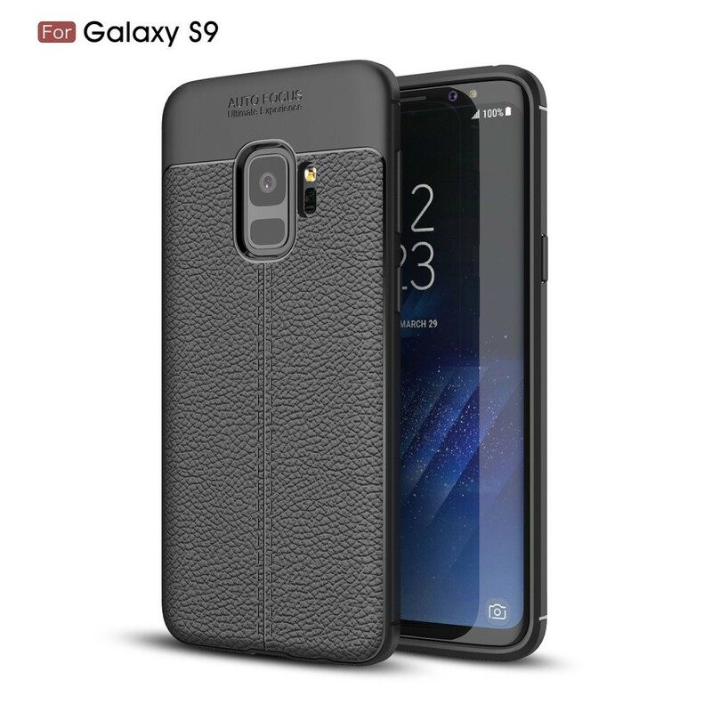 Θήκη Samsung Galaxy S9 Δερμάτινο Εφέ Litchi Double Line