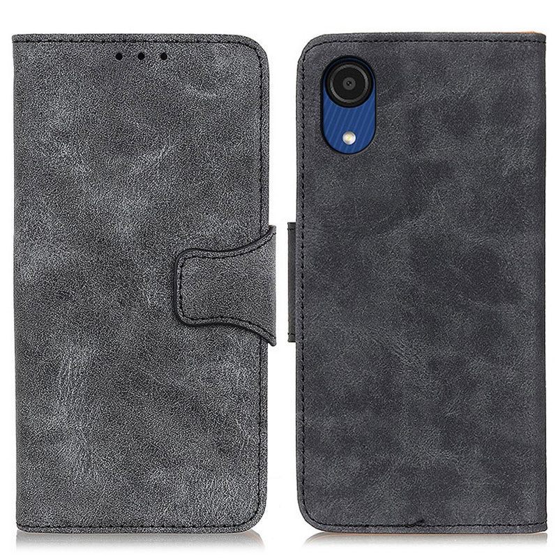 Κάλυμμα Samsung Galaxy A03 Core Vintage Split Leather