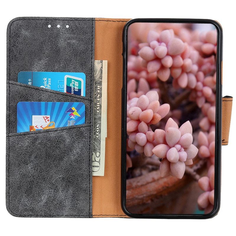 Κάλυμμα Samsung Galaxy A03 Core Vintage Split Leather