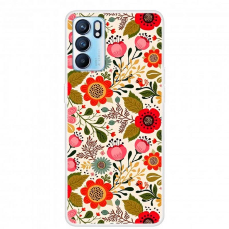 θηκη κινητου Oppo Reno 6 5G Floral Tapestry