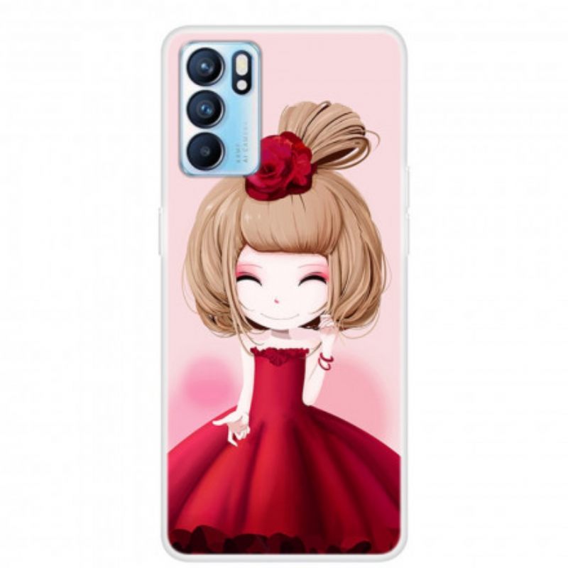 Θήκη Oppo Reno 6 5G Manga Lady