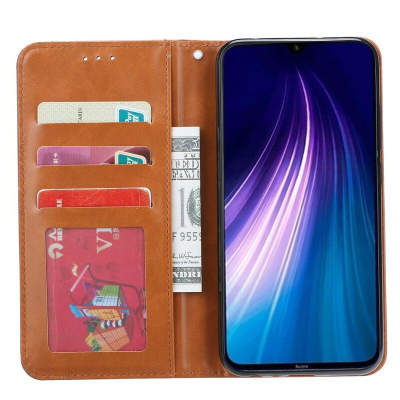 θηκη κινητου Xiaomi Redmi Note 8T Θήκη Flip Θήκη Κάρτας Από Συνθετικό Δέρμα