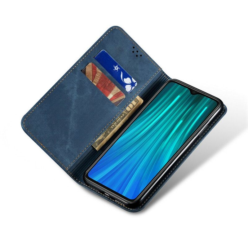 θηκη κινητου Xiaomi Redmi Note 8T Θήκη Flip Τζιν Ύφασμα