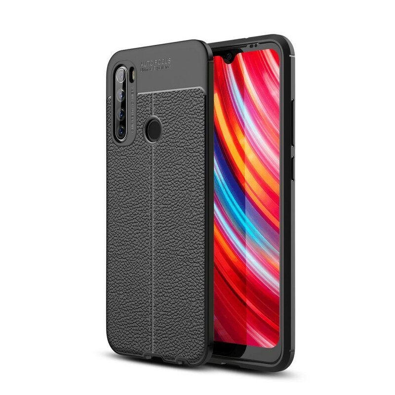 Θήκη Xiaomi Redmi Note 8T Δερμάτινο Εφέ Litchi Διπλής Γραμμής