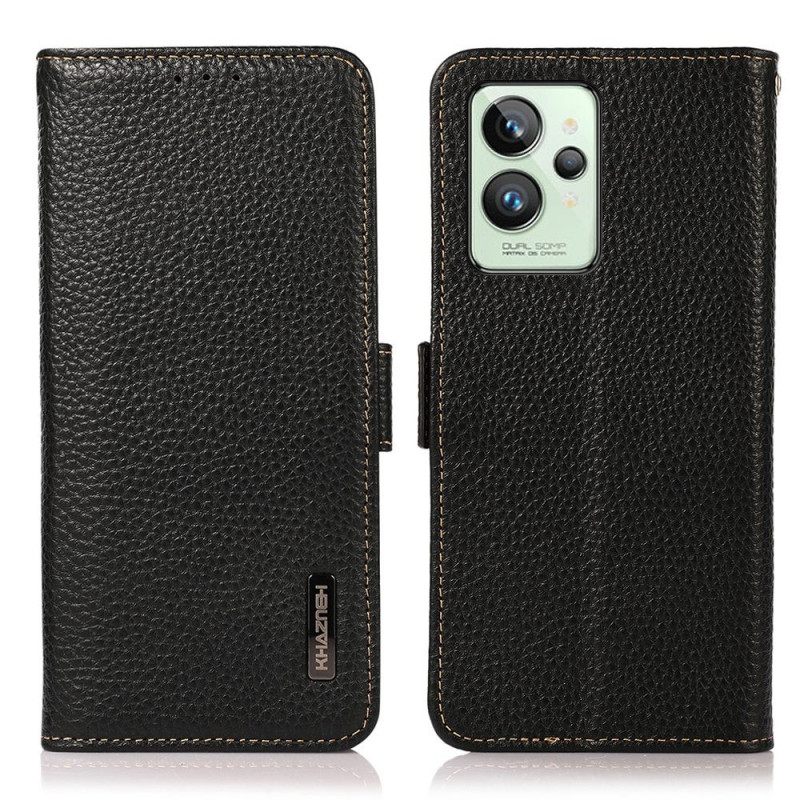 Θήκη Flip Realme GT2 Pro Litchi Leather Khazneh Rfid