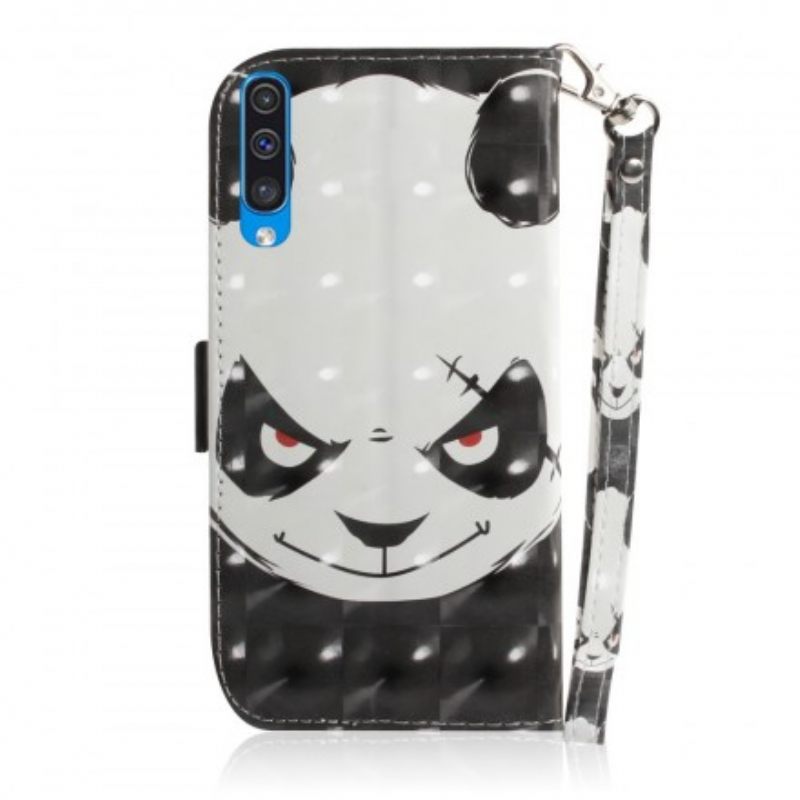 Κάλυμμα Samsung Galaxy A50 με κορδονι Angry Panda Με Λουράκι