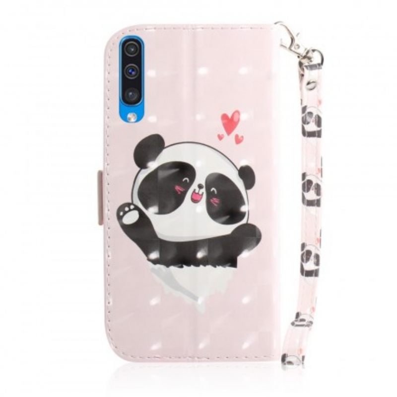 Κάλυμμα Samsung Galaxy A50 με κορδονι Panda Love Strap