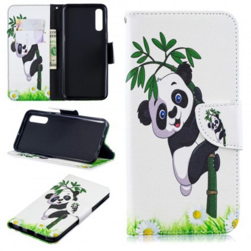 Κάλυμμα Samsung Galaxy A50 Panda On Bamboo