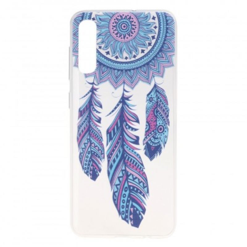 Θήκη Samsung Galaxy A50 Διαφανή Dream Catcher Blue Feathers