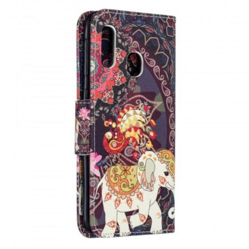 Κάλυμμα Samsung Galaxy A20e Mandala Ethnic Elephants