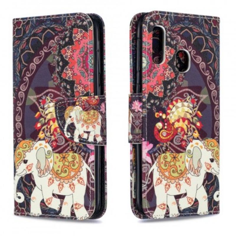 Κάλυμμα Samsung Galaxy A20e Mandala Ethnic Elephants