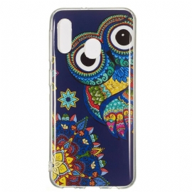 Θήκη Samsung Galaxy A20e Fluorescent Owl Mandala