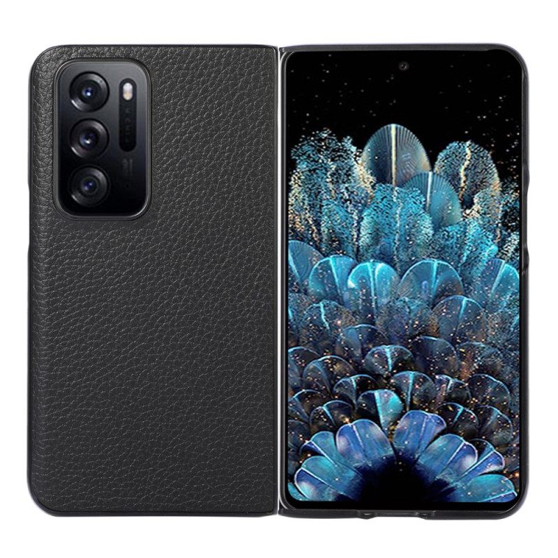 Θήκη Oppo Find N Γνήσιο Δέρμα Lychee Design