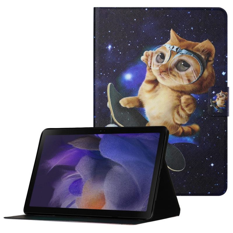 Κάλυμμα Samsung Galaxy Tab A8 Cat Skateboard