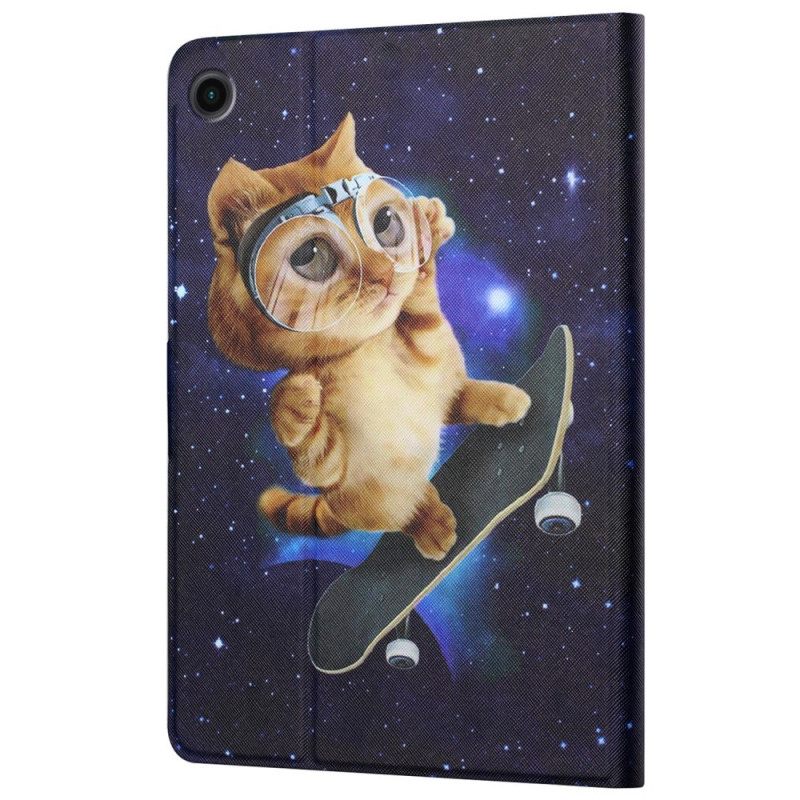 Κάλυμμα Samsung Galaxy Tab A8 Cat Skateboard