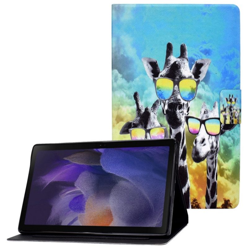 Κάλυμμα Samsung Galaxy Tab A8 Funky Giraffes