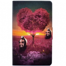 Κάλυμμα Samsung Galaxy Tab A8 Panda Heart