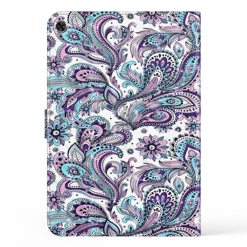 Θήκη Flip Samsung Galaxy Tab A8 Μοτίβο Paisley