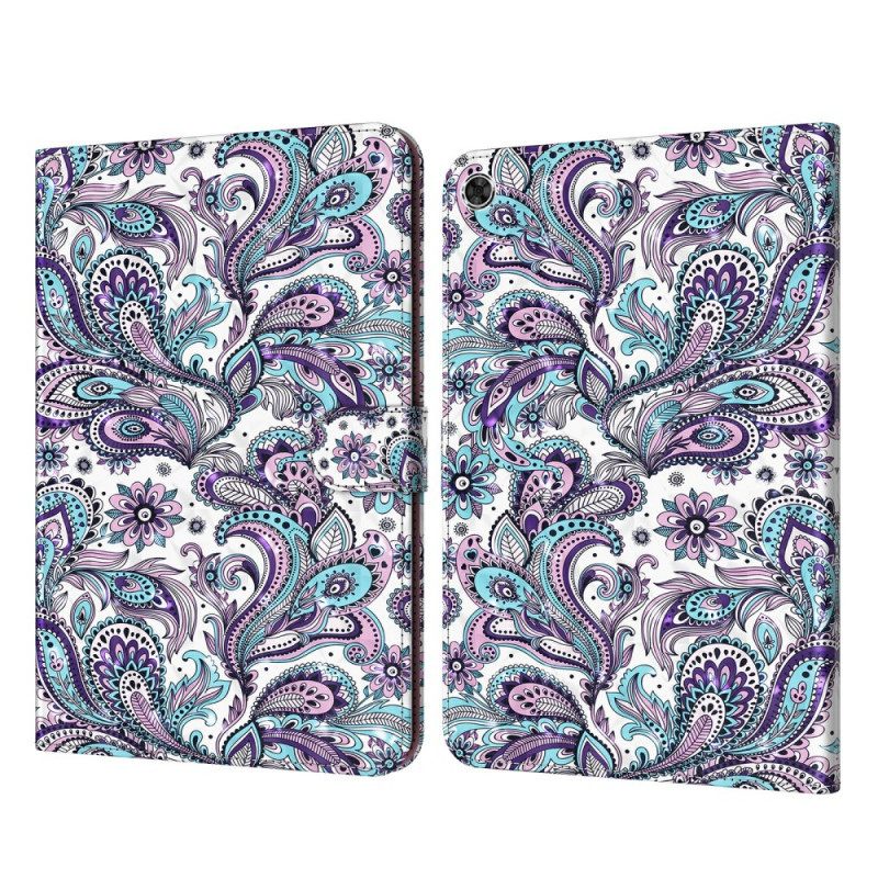 Θήκη Flip Samsung Galaxy Tab A8 Μοτίβο Paisley