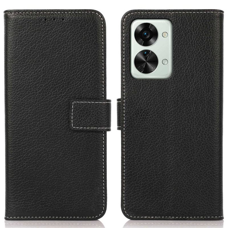 δερματινη θηκη OnePlus Nord 2T 5G Litchi Faux Leather And Ratching