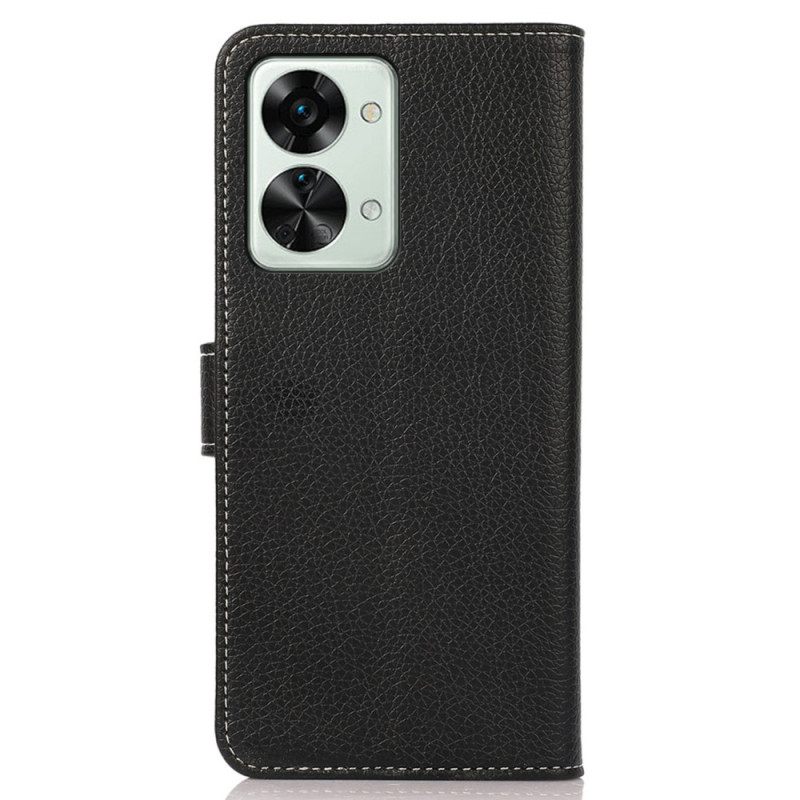 δερματινη θηκη OnePlus Nord 2T 5G Litchi Faux Leather And Ratching